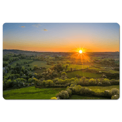 Desk Mat - May Irish Sunset over County Clare Countryside - James A. Truett - Moods of Ireland - Irish Art