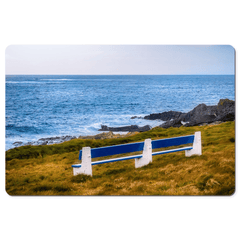 Desk Mat - Kilkee Bench along Wild Atlantic, County Clare - James A. Truett - Moods of Ireland - Irish Art