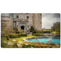 Desk Mat -Side entrance and Garden, Dromoland Castle, County Clare - James A. Truett - Moods of Ireland - Irish Art