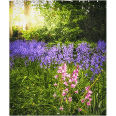 Shower Curtain - Bluebells of Kilrush, County Clare, Ireland - James A. Truett - Moods of Ireland - Irish Art