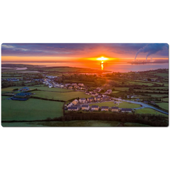 Desk Mat - December Sunrise over Shannon Estuary, County Clare - James A. Truett - Moods of Ireland - Irish Art
