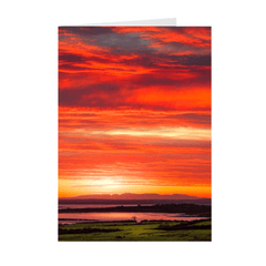 Folded Note Cards - Spectacular Irish Sunrise over Shannon Estuary, County Clare - James A. Truett - Moods of Ireland - Irish Art