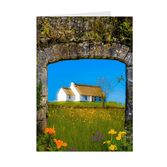Folded Note Cards - Thatched Cottage on a Hill, County Clare - James A. Truett - Moods of Ireland - Irish Art