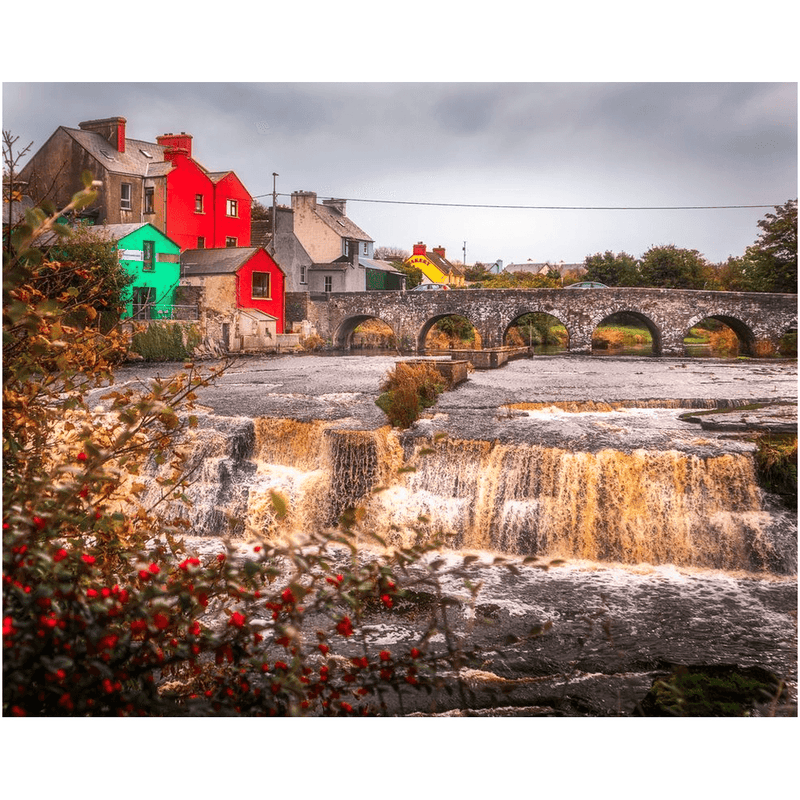 Print - Autumn at Ennistimon Cascades, County Clare - Moods of Ireland