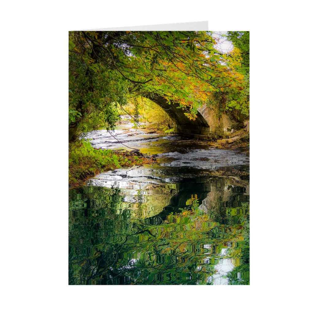 Folded Note Cards - Bridge Reflections at Clondegad, County Clare - James A. Truett - Moods of Ireland - Irish Art
