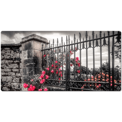 Desk Mat - Irish Roses through Gate, County Clare - Moods of Ireland