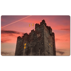 Desk Mat - Sunset over Dysert O'Dea Castle, County Clare - James A. Truett - Moods of Ireland - Irish Art