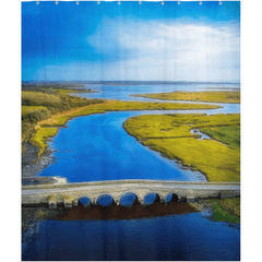 Shower Curtain - Blackweir Bridge and Poulnasherry Bay, County Clare - James A. Truett - Moods of Ireland - Irish Art