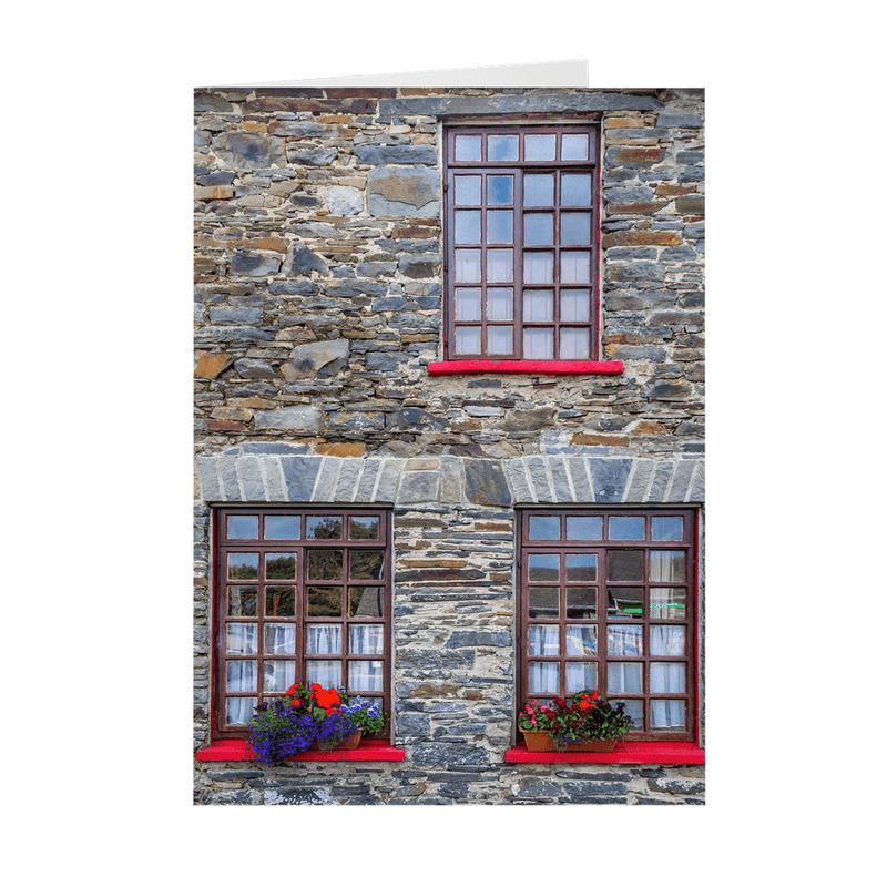 Folded Note Cards - Stone Building in Carrigaholt, County Clare - James A. Truett - Moods of Ireland - Irish Art