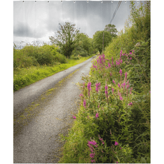 Shower Curtain - County Clare Country Road at Gortglass Lough - James A. Truett - Moods of Ireland - Irish Art