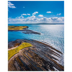 Print - View to County Kerry from Loophead Peninsula, County Clare