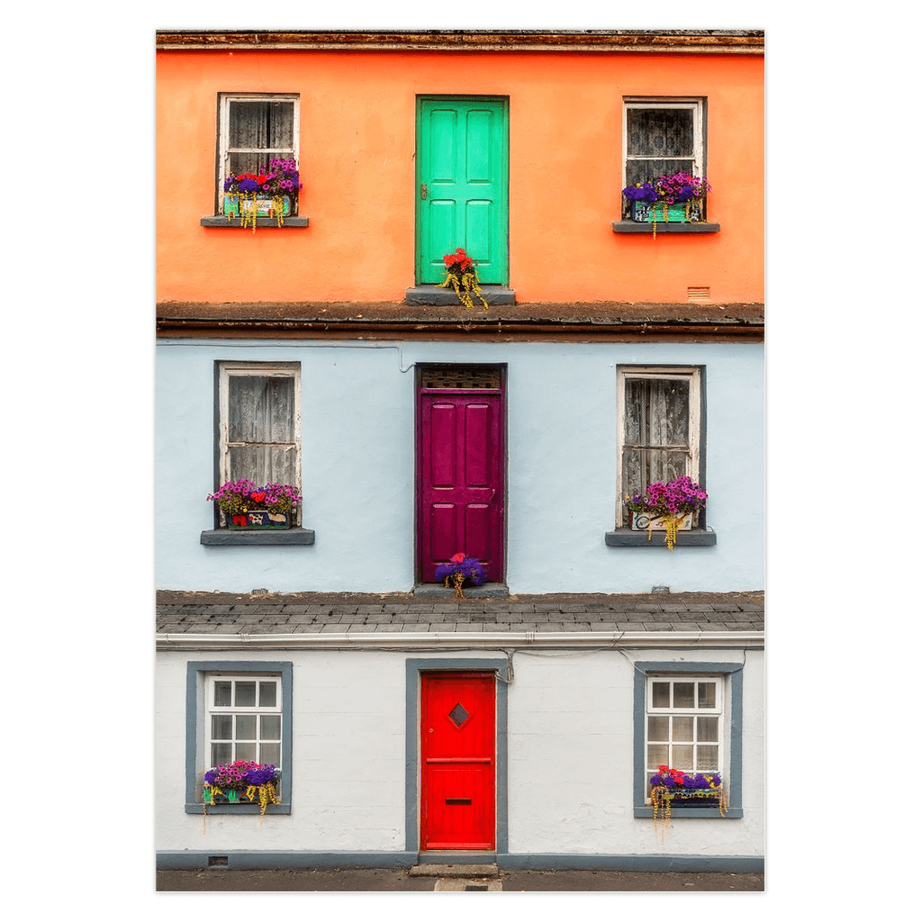 Folded Note Cards - Cottages of Labasheeda, County Clare - Moods of Ireland