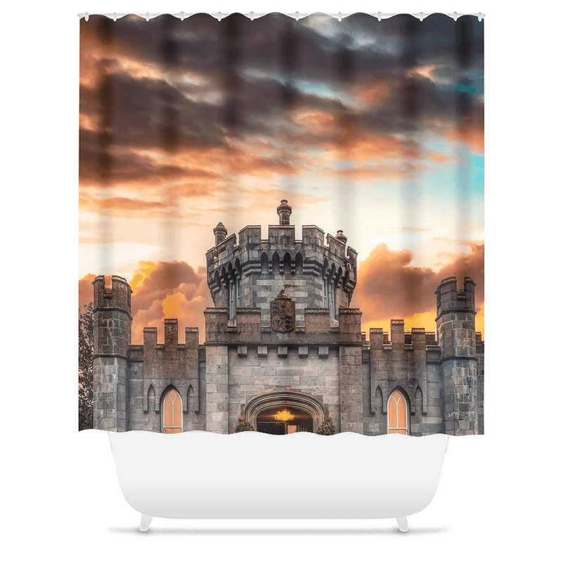 Shower Curtain - Dusk at Dromoland Castle, County Clare - James A. Truett - Moods of Ireland - Irish Art