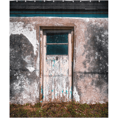 Shower Curtain - Doorway to Times Past, Carrigaholt, County Clare - James A. Truett - Moods of Ireland - Irish Art