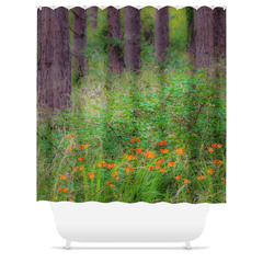 Shower Curtain - Portumna Forest Park Paradise in County Galway - James A. Truett - Moods of Ireland - Irish Art