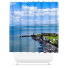 Shower Curtain - Carrigaholt Castle on the Shannon Estuary, County Clare - James A. Truett - Moods of Ireland - Irish Art