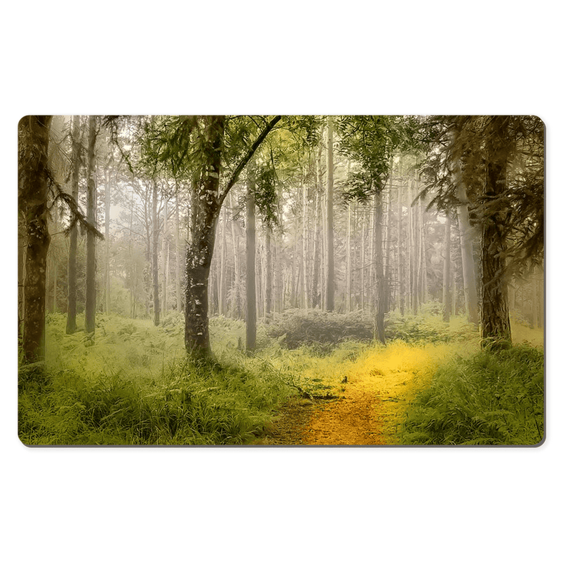 Desk Mat - Irish Mist in Portumna Forest Park, County Galway - James A. Truett - Moods of Ireland - Irish Art