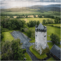 Shower Curtain - Newtown Castle near Ballyvaughan, County Clare - James A. Truett - Moods of Ireland - Irish Art