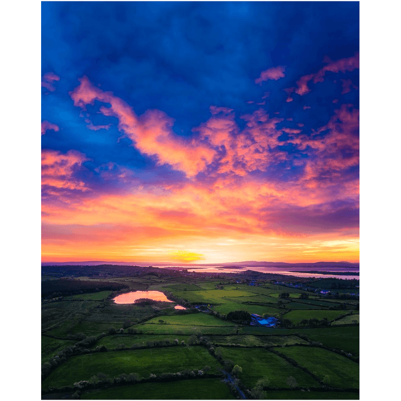 Print - Sunrise over Ballylean Lake and the Shannon Estuary, County Clare - James A. Truett - Moods of Ireland - Irish Art