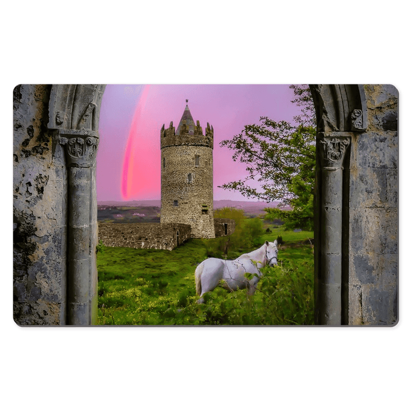 Desk Mat - Medieval Castle in the County Clare Countryside - James A. Truett - Moods of Ireland - Irish Art