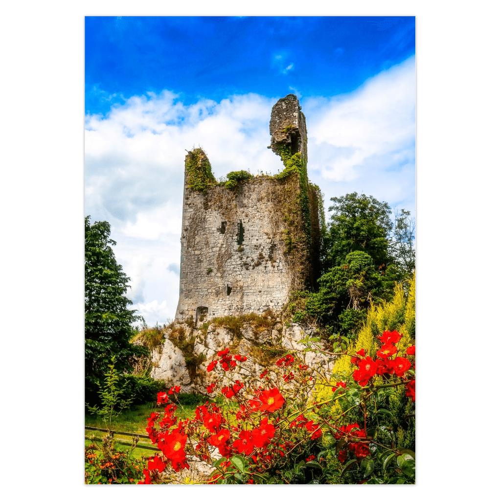 Folded Note Cards - Dangan Castle ruins, Ballynacally, County Clare - Moods of Ireland