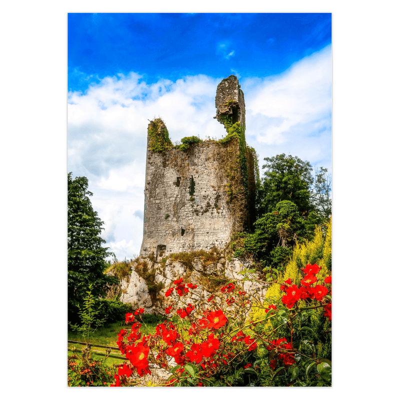 Folded Note Cards - Dangan Castle ruins, Ballynacally, County Clare - Moods of Ireland