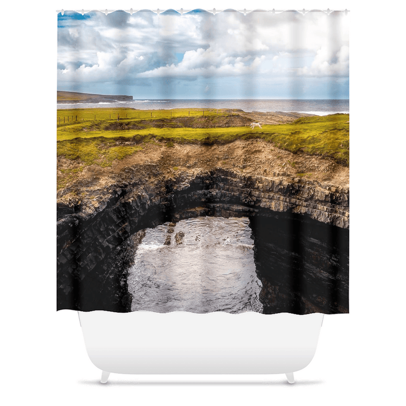 Shower Curtain - Bridges of Ross, Loophead Peninsula, County Clare - James A. Truett - Moods of Ireland - Irish Art