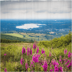 Shower Curtain - Lough Derg from Tountinna, County Tipperary - James A. Truett - Moods of Ireland - Irish Art