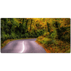 Desk Mat - Rural Irish Road under Autumn Canopy, County Clare - James A. Truett - Moods of Ireland - Irish Art