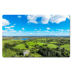 Desk Mat - Dysert O'Dea Castle and Ballycullinan Lough, County Clare - James A. Truett - Moods of Ireland - Irish Art