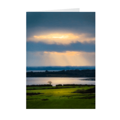 Folded Note Cards - Morning Sun Rays over Shannon Estuary, County Clare - James A. Truett - Moods of Ireland - Irish Art
