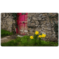 Desk Mat - Daffodils Outside Irish Cottage, County Clare