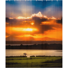 Shower Curtain - Glorious Shannon Estuary Sunrise, County Clare - James A. Truett - Moods of Ireland - Irish Art