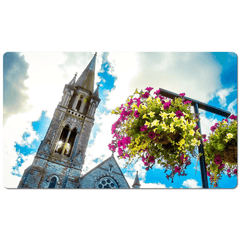 Desk Mat - Steeple at Holy Cross Cathedral, Charleville, County Cork - James A. Truett - Moods of Ireland - Irish Art