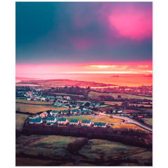 Print - Pink Sunrise over Kildysart, County Clare, Ireland