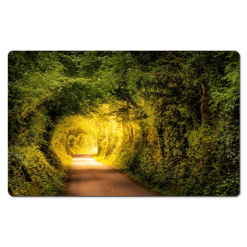 Desk Mat - Green Tunnel in Lavalla, County Clare - James A. Truett - Moods of Ireland - Irish Art