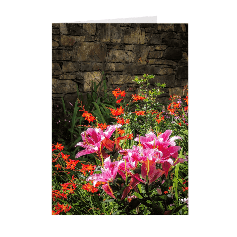 Folded Note Cards - Irish Flower Garden, Kildysart, County Clare - James A. Truett - Moods of Ireland - Irish Art