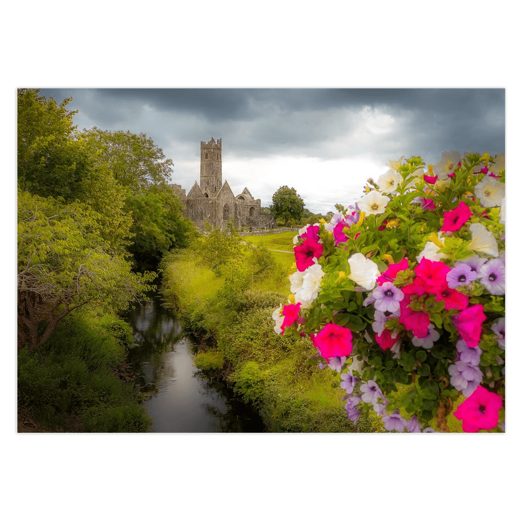 Folded Note Cards -Quin Abbey, County Clare - James A. Truett - Moods of Ireland - Irish Art