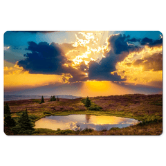 Desk Mat - Sunset over Lake at Tountinna, County Tipperary - Moods of Ireland