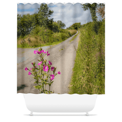 Shower Curtain - The Road Home, Lanna, County Clare - James A. Truett - Moods of Ireland - Irish Art