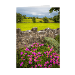 Folded Note Cards - Flowers and Meadow, Kildysart, County Clare - James A. Truett - Moods of Ireland - Irish Art