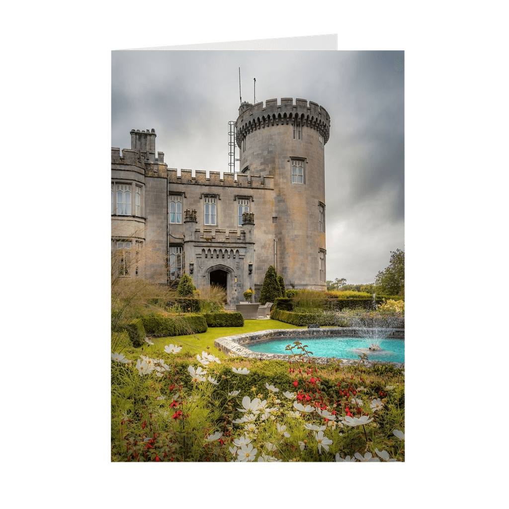 Folded Note Cards - Side entrance and Garden, Dromoland Castle, County Clare - James A. Truett - Moods of Ireland - Irish Art