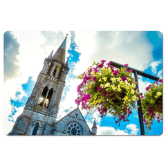 Desk Mat - Steeple at Holy Cross Cathedral, Charleville, County Cork - James A. Truett - Moods of Ireland - Irish Art