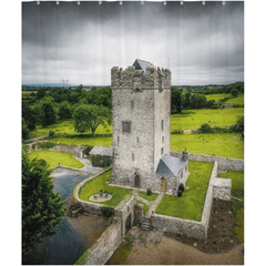 Shower Curtain - Ballyhannon Castle, County Clare - James A. Truett - Moods of Ireland - Irish Art