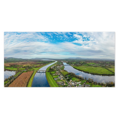 Panorama Canvas - Historic O'Briensbridge Village, County Clare - James A. Truett - Moods of Ireland - Irish Art