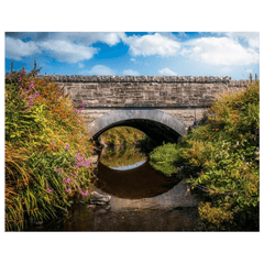 Print - Arched Bridge over Wildflower-lined Stream, County Clare