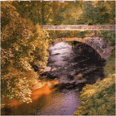 Shower Curtain - Clondegad Arched Bridge, County Clare - James A. Truett - Moods of Ireland - Irish Art