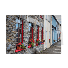 Folded Note Cards - Colourful Carrigaholt Village, Loophead Peninsula, County Clare (Landscape) - James A. Truett - Moods of Ireland - Irish Art