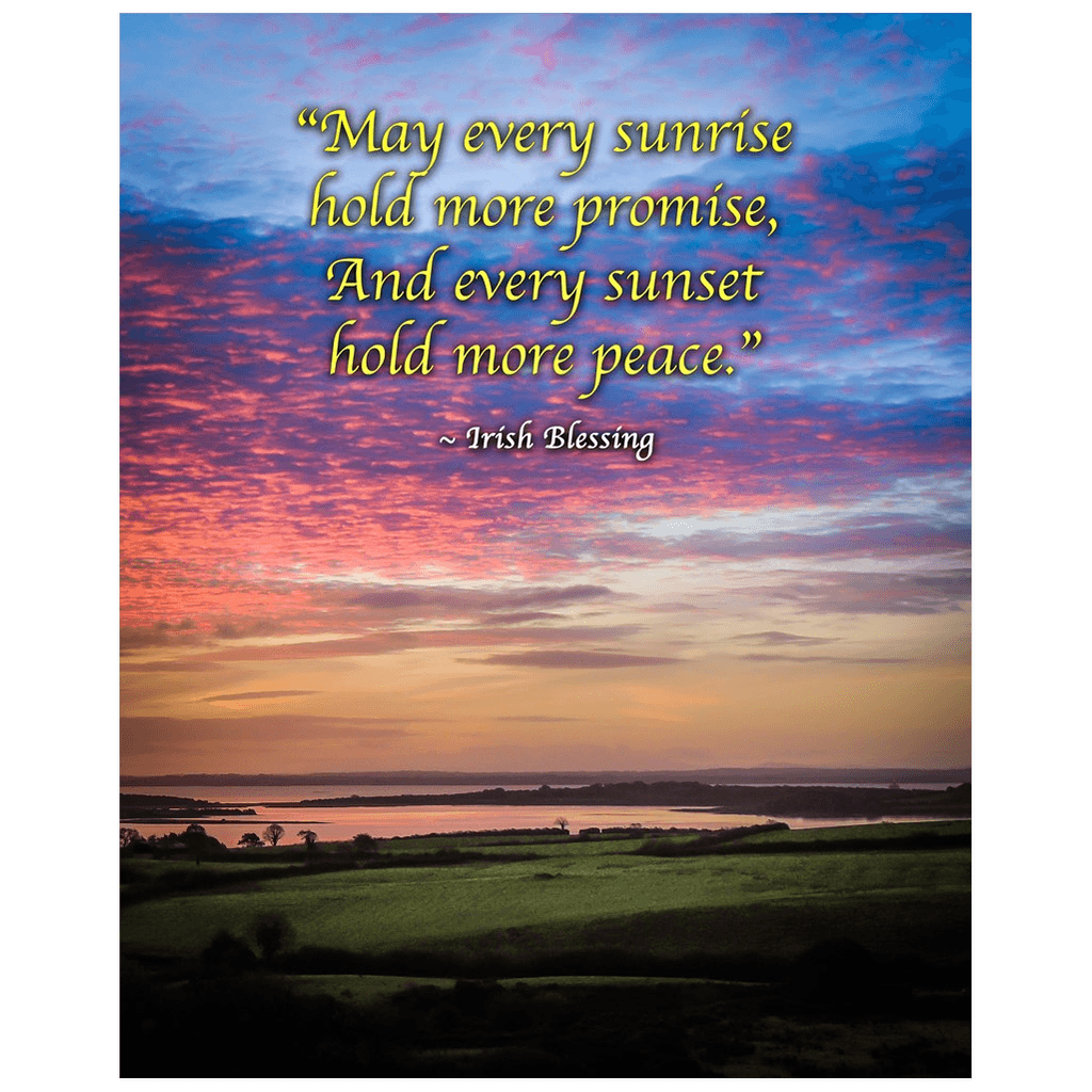 Irish Blessing Print - May Every Sunrise Hold More Promise Irish Blessing - James A. Truett - Moods of Ireland - Irish Art