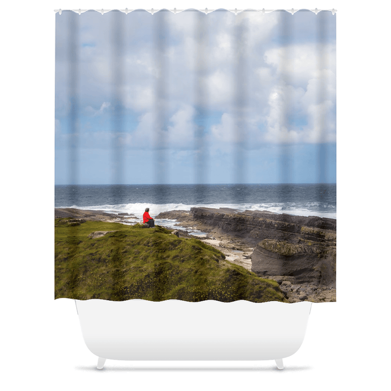 Shower Curtain - Ireland's Loophead Peninsula on the Wild Atlantic Way - James A. Truett - Moods of Ireland - Irish Art